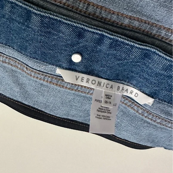 Veronica Beard Blue Denim Vest-Zip in blazer style- - Picture 7 of 7